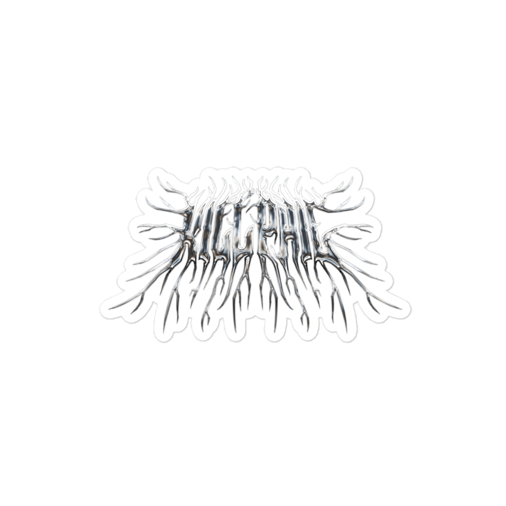 KILL PHIL CHROME STICKER