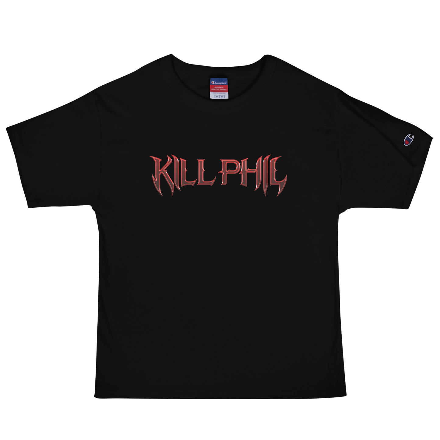 KILL PHIL RED CHROME CHAMPION T-SHIRT