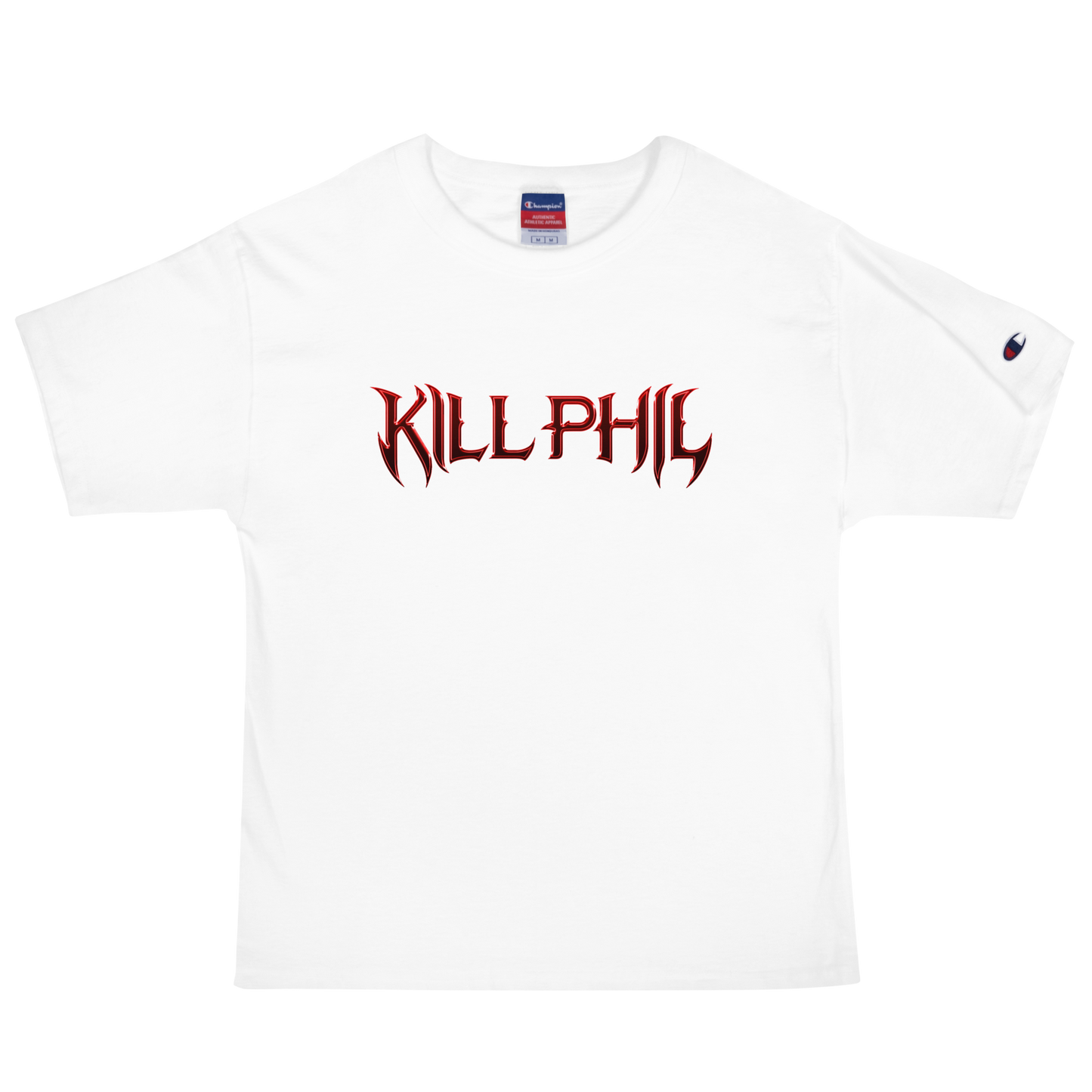 KILL PHIL RED CHROME CHAMPION T-SHIRT