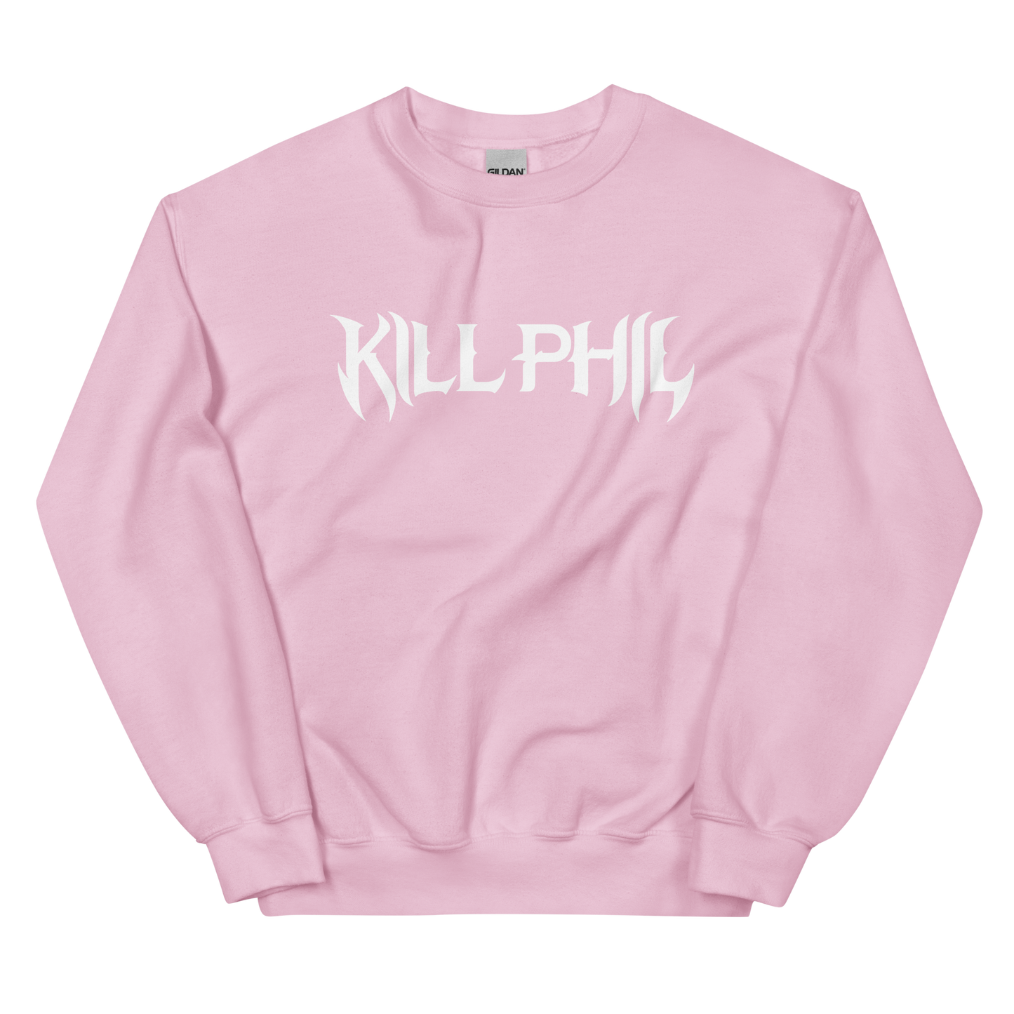 KILL PHIL CREW NECK WHITE TEXT