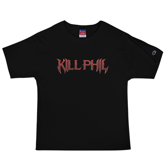 KILL PHIL RED CHROME CHAMPION T-SHIRT