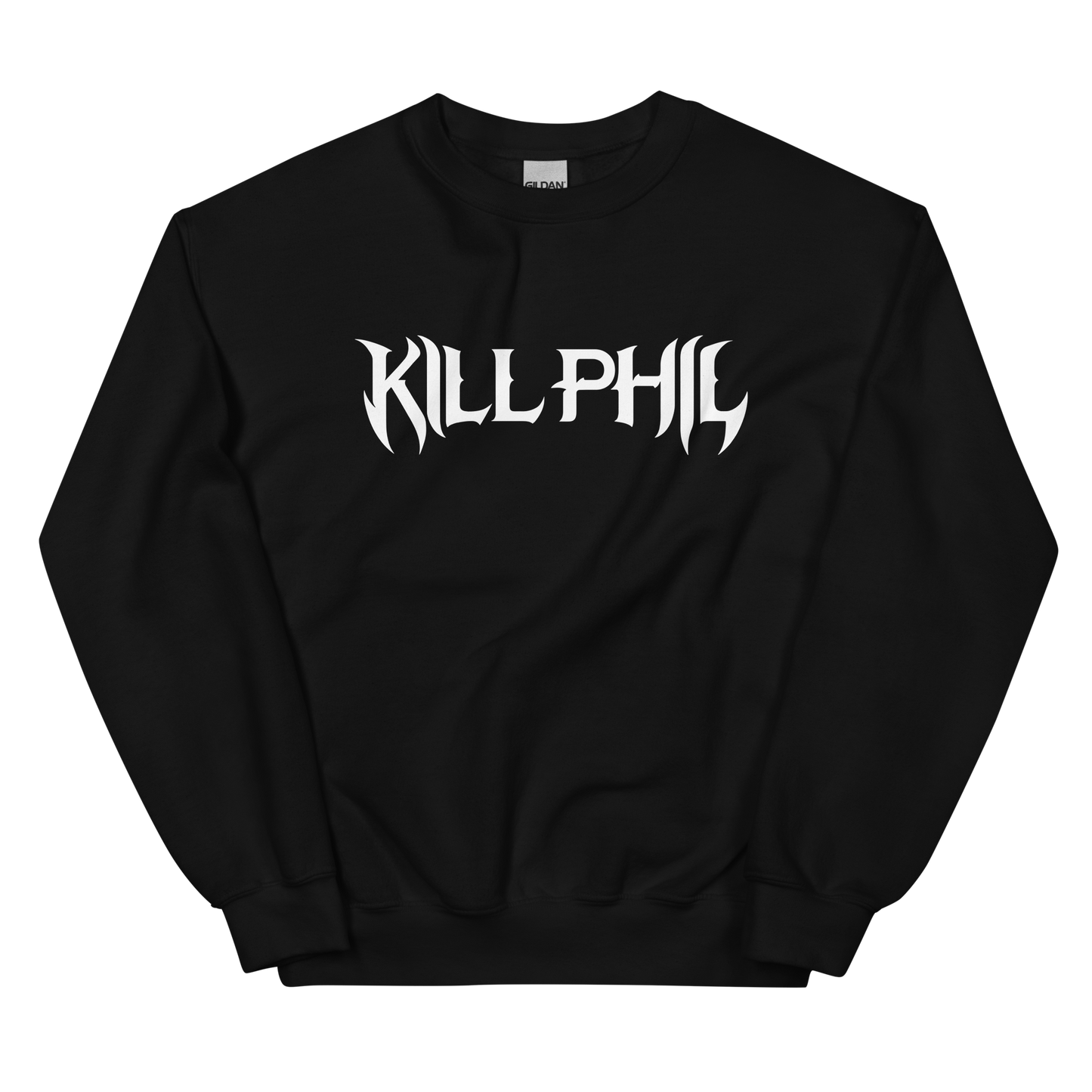 KILL PHIL CREW NECK WHITE TEXT