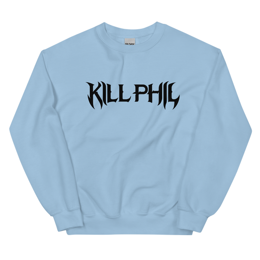 KILL PHIL CREW NECK BLACK TEXT