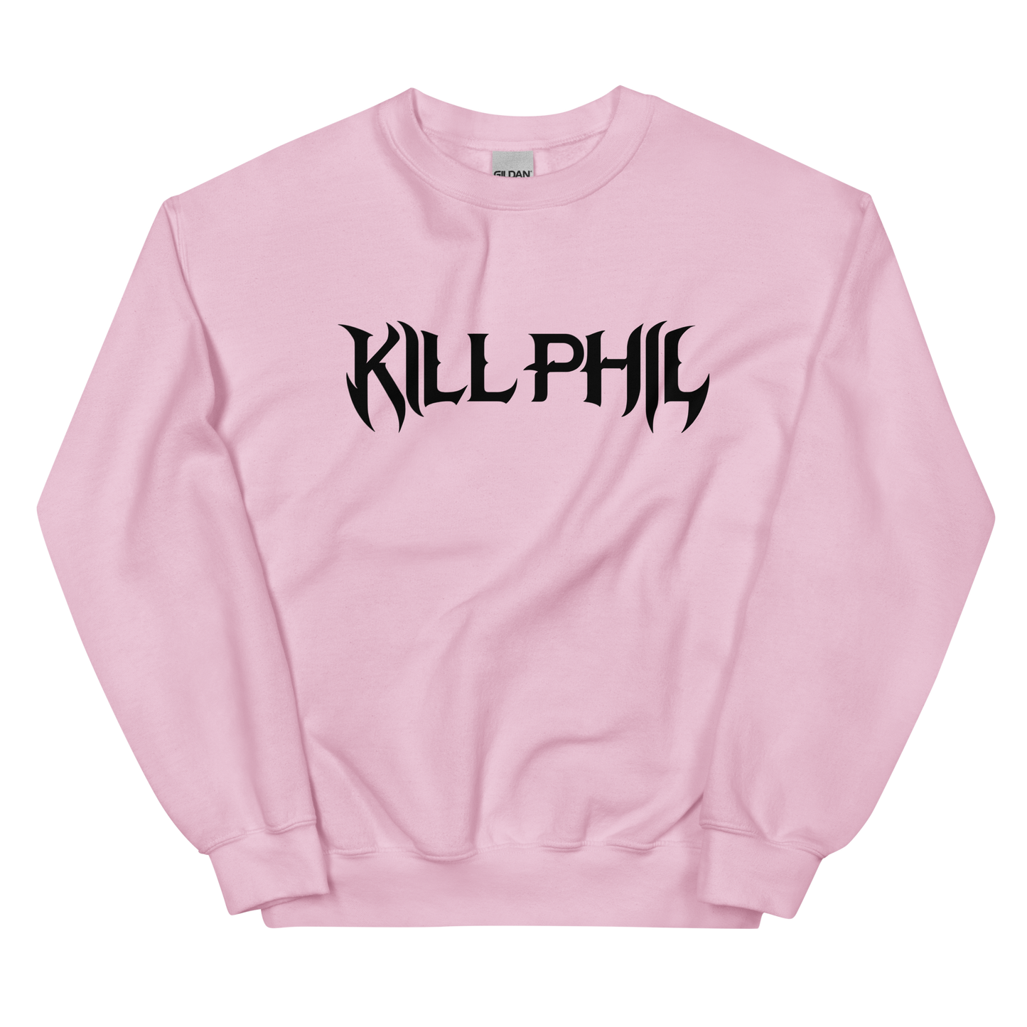 KILL PHIL CREW NECK BLACK TEXT