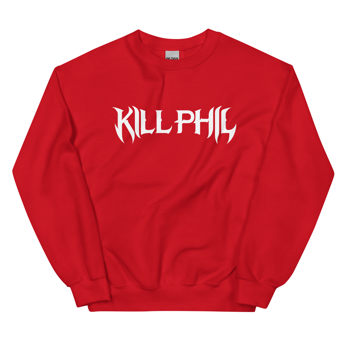 KILL PHIL CREW NECK WHITE TEXT